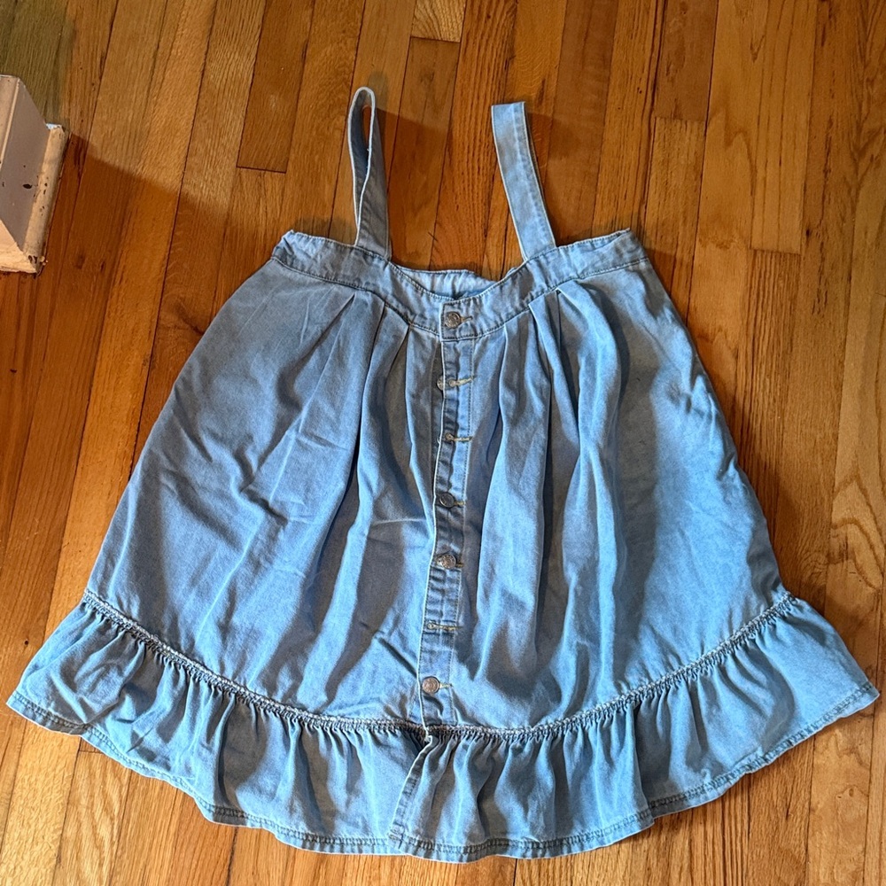 Light Blue Denim Button-Down Dress